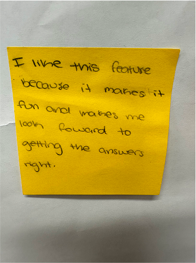 Student reaction 7